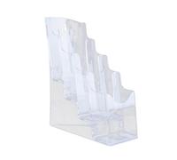 Dickly Acrylic Brochure Holder Brochure Display Stand,Gifts Document Paper Literature Holder Magazines Holder for Pamphlet Reception, A6 4 Tier