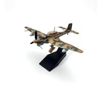 Dickly Aircraft Model Airplane Diecast Plane Display Collectible With Alloy Construction Painted Finish And Stand Suitable for history enthusiasts office, 1/72 JU-87 Desert Camouflage Model