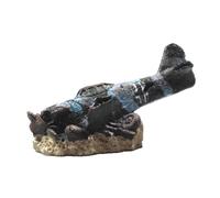 Dickly Aquarium Decoration Airplane Wreckage Decorative Resin Easy to Clean for Reptile Box Aquarium Ornaments Home