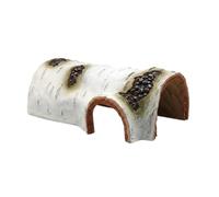 Dickly Aquarium Shelter Resin Log Hide Tunnel Birch Cave Habitat Shelter for Aquatic Invertebrates Small Fish Climbing Pets Suitable for Freshwater Aquariums Pet Terrariums, Small