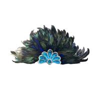 Dickly Artificial Feather Headdress Indian Hat for Role Play Dressing up Performance, Blue