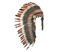 Dickly Artificial Feather Headpiece Hair Decoration Native American Chief Headdress