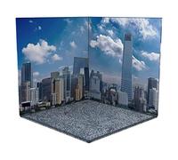 Dickly Background Display Case 1:12 Scale Model Car Showcase Scene Background Decorative Display Case Made of Sturdy Foam for Collector Figures Writing, City