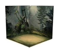 Dickly Background Display Case 1:12 Scale Model Car Showcase Scene Background Decorative Display Case Made of Sturdy Foam for Collector Figures Writing, Forest