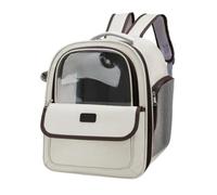 Dickly Backpack with Mesh Ventilation | Spacious Enclosed Interior, Pet Carrier Backpack with Front Window, Multiple Entrances, for Outdoor Walks, Black