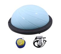 Dickly Balance Ball, Strength Training, Portable, with Resistance Band Pump, Full-body Exercise Device for Balance Training, Light Blue