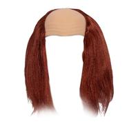 Dickly Balding Costume Accessory Long Universal Balding Crazy Scientists Halloween Cosplay for Stage Performance Favors, Red