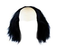 Dickly Balding Costume Accessory Long Universal Balding Crazy Scientists Halloween Cosplay for Stage Performance Favors, Black
