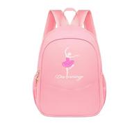 Dickly Ballet Dance Backpack Gift,Portable Gym Bag for Latin Dance Birthday Christmas, Pink