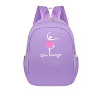 Dickly Ballet Dance Backpack Gift,Portable Gym Bag for Latin Dance Birthday Christmas, Violet