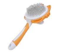 Dickly Bath Brush for Cats And Dogs, Hair Removal Comb, Pet Supplies, Pet Comb with Release Button, for Indoor Cats And Kittens to Prevent Hair Loss, Orange