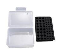 Dickly Battery Storage Case, Portable Organizer with Foam Insert for AAA, Ideal for Camping