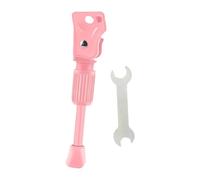 Dickly Bicycle Stand for Children, Single Leg Stand, Component for Universal Rear Wheel Mounting, Pink Leg Stand for Mountain Bikes, Lateral Support, for 12inch Wheels