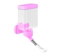 Dickly Bird Water Dispenser, Water Drinker, Easy-to-Clean Cage Accessory, Cage Mounted for Pets, Parrots, Finches, Lovebirds, Pink