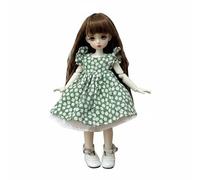 Dickly Bjd Doll Dress 1/6 Scale Outfit Doll Clothes Lace Edge Button Trim Toy Accessory Suitable for Creative Play Collecting Displaying Gifts , Aa-28