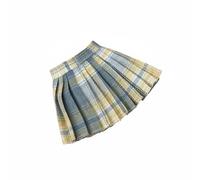Dickly Bjd Doll Skirt Doll Fashion Doll Accessory Doll Ensemble Quick Outfit Change Convenient Back Closure Suitable for Hobbyists Doll Enthusiasts , Waist 8.5CM , Blue Plaid