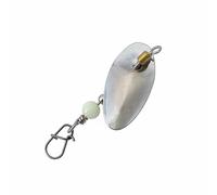 Dickly Blade Attachment Rig Component Vibration bait Accessory With Stainless Steel Finish for Bass Pike Trout Walleye saltwater edges inshore chasing jetty, Silver, New Single