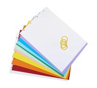 Dickly Blank White Cardstock, Ideal for DIY Projects, Drawings and Sketches, Multi, Coloful with 4 Ring