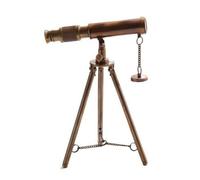 Dickly Brass Bell Vintage Ship Telescope With Metal Stand And Hanging Disc For Mantel Shelf Classic Home Ornament