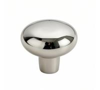 Dickly Cabinet Door Handle Drawer Knob Pebble Knob Cupboard Pull Furniture Knob Modern Copper Hardware with Sleek Minimal Design Suitable for Kitchen, Silver, Color to 4, 32mm