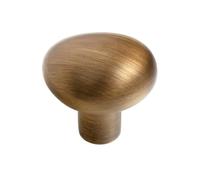Dickly Cabinet Door Handle Drawer Knob Pebble Knob Cupboard Pull Furniture Knob Modern Copper Hardware with Sleek Minimal Design Suitable for Kitchen, Bronze, Antique Bronze, 32mm