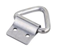 Dickly Cargo Tie Down Anchor Hook Trailer Towing Hook Replaceable Heavy Duty Sturdy Anchor Lashing Loop for Trailers Cargo on Trucks, Silver 5.65x4.6 cm