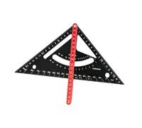 Dickly Carpenter's Square 7 Inch, Adjustable Rafter Square, Multi-Purpose Triangular Ruler with Double Scale for The Construction Workshop
