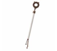 Dickly Cat Massage Scratcher Telescopic Scratcher Teaser Grooming Toy Massage Tool With Massage Nubs And Sided Touch TPE Extendable Handle Suitable for small cat workouts playful, Coffee