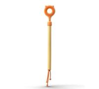 Dickly Cat Massage Scratcher Telescopic Scratcher Teaser Grooming Toy Massage Tool With Massage Nubs And Sided Touch TPE Extendable Handle Suitable for small cat workouts playful, Orange Yellow