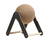 Dickly Cat Scratching Toy with Climbing, Furniture Storage, Scratching Ball for The Apartment, Black and L