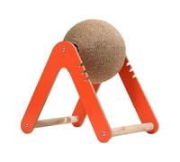 Dickly Cat Scratching Toy with Climbing, Furniture Storage, Scratching Ball for The Apartment, Orange and M