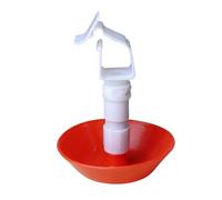 Dickly Chick Drinking Cup Polypropylene Water Dispenser Feeder Automatic Leak Resistant Suitable for Small Chicken Farms Backyard, Square Tube Lubing Head Dedica