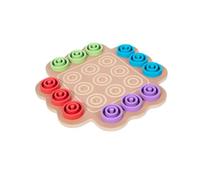 Dickly Children Educational Game Wooden Board Game Set With Toe Hoop Toss Stacking Toy Puzzle Play Encourages Shared and Focus suitable for family time cooperative early education