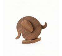 Dickly Children Educational Slop Wooden Walking Toy With Animal Shape Toy Physics Learning Model Unpowered Rolling Figure Rubberwood Craft suitable classroom, 14 11 3, Elephant