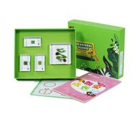 Dickly Children Learning Biology Study Kit with Resin Sample Blocks Tray Box Cards and Learning Sheets Organized Suitable for, Array, Ladybug Growth Story