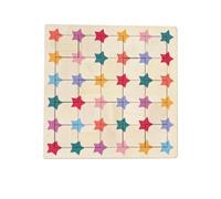 Dickly Children Learning Board Wooden Matching Board Shape Easy Grip Pieces Repeated Training Suitable for Quiet Play Parent Child Interaction 18x18cm