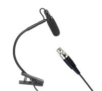 Dickly Clip on Instrumental Condenser Microphone Saxophone Microphone 2.7M Flexible Gooseneck Mic for Horns Trumpets Live Show Sax, L5