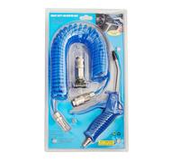 Dickly Compressed Air Duster Set with Compressed Air Nozzle and Long PU Spiral Hose - Professional and Compressed Set, 4x6mm