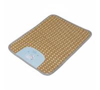 Dickly Cooling Floor Pad Pet Cooling Mat Rattan Pet Bed Cushion With Supportive Sponge Core Creates A Chilled Resting Non Slip Design Suitable for Dogs Cats Apartment Home, Blue, L 60 75CM