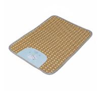 Dickly Cooling Floor Pad Pet Cooling Mat Rattan Pet Bed Cushion With Supportive Sponge Core Creates A Chilled Resting Non Slip Design Suitable for Dogs Cats Apartment Home, Blue, S 35 45CM