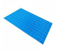 Dickly Cooling Gel Pillow Flexible Gel Pad Rectangular Sheet Embossed Surface Polyurethane Suitable for Child, 40 40 0.5cm