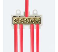 Dickly Copper Wiring Connector Terminal Brass Y-Type Joint for Quick Wire Installation and Stable Connection Suitable for Professional Use Home Repair Automotive Electronics, 506 1-in-4-out, 1-6mm2
