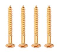 Dickly Dazzling Gold Neck Plate Attachment Set for ST Electric Guitars, 4 Pcs