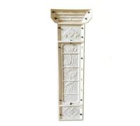 Dickly Decorative Concrete Form with Ornamental Relief Balcony Railing Form for Exteriors, Terrace Railings, Style C