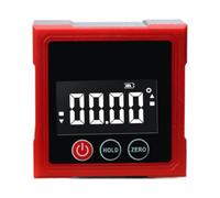Dickly Digital Inclinometer Angle Cube Digital Spirit Level Angle Measuring Gauge for 360 Degree Measurements with Locking Function for Construction Projects, 4 Sided Magnetic A