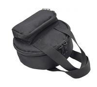 Dickly Display Turntable Rotating Display Stand Carry Bag Storage Organizer Case Portable Oxford Polyester Construction Zippered Round Body with Top Handle