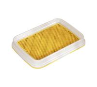 Dickly Dog Toilet with Removable Splash Guard for Clean Floors, Yellow