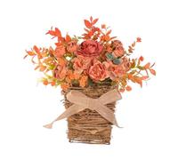 Dickly Door Wreath Basket Festive Decoration Farmhouse Hanging Floral Arrangement As Meaningful Gift for Loved Suitable for The P, Style B