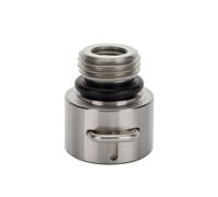 Dickly Drain Cleaning Adapter Pressure Washer Connector Hose Coupler Fitting Stainless Steel 1/4 Thread Retrofit Adapter, External Thread 1/4 to Green Field Female Seat