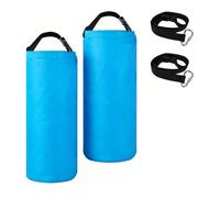 Dickly Drawstring Pouch Round Bottom Storage Bag Travel Pouch Anchor Bag Cylindrical Utility Sack Waterproof Polyester with Adjustable Strap Suitable for Beach Hiking Base Mountain, Blue